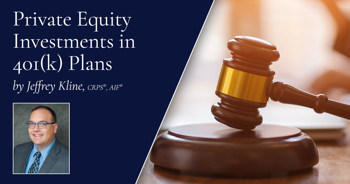 Private Equity Investments in 401(k) Plans | Stonebridge Financial Group